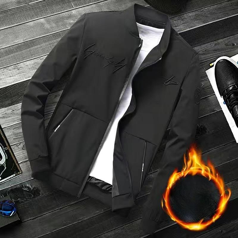 Men's Jackets Korean Style Casual Trendy Stand-up Collar Handsome Jackets Loose Tops New Versatile Baseball