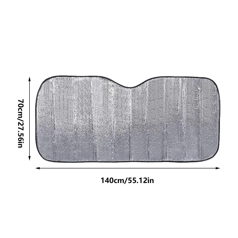 Car Front Windshield Foldable Sun Shade Heat Insulating Sun Visor UV Block Accessory Suitable For SUV Truck Outdoor ParkingWindshield Sunshades 1