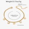 Stainless Steel Star Anklet for Women Minimalist Hollow Star Foot Jewelry Beach Accessory Gift