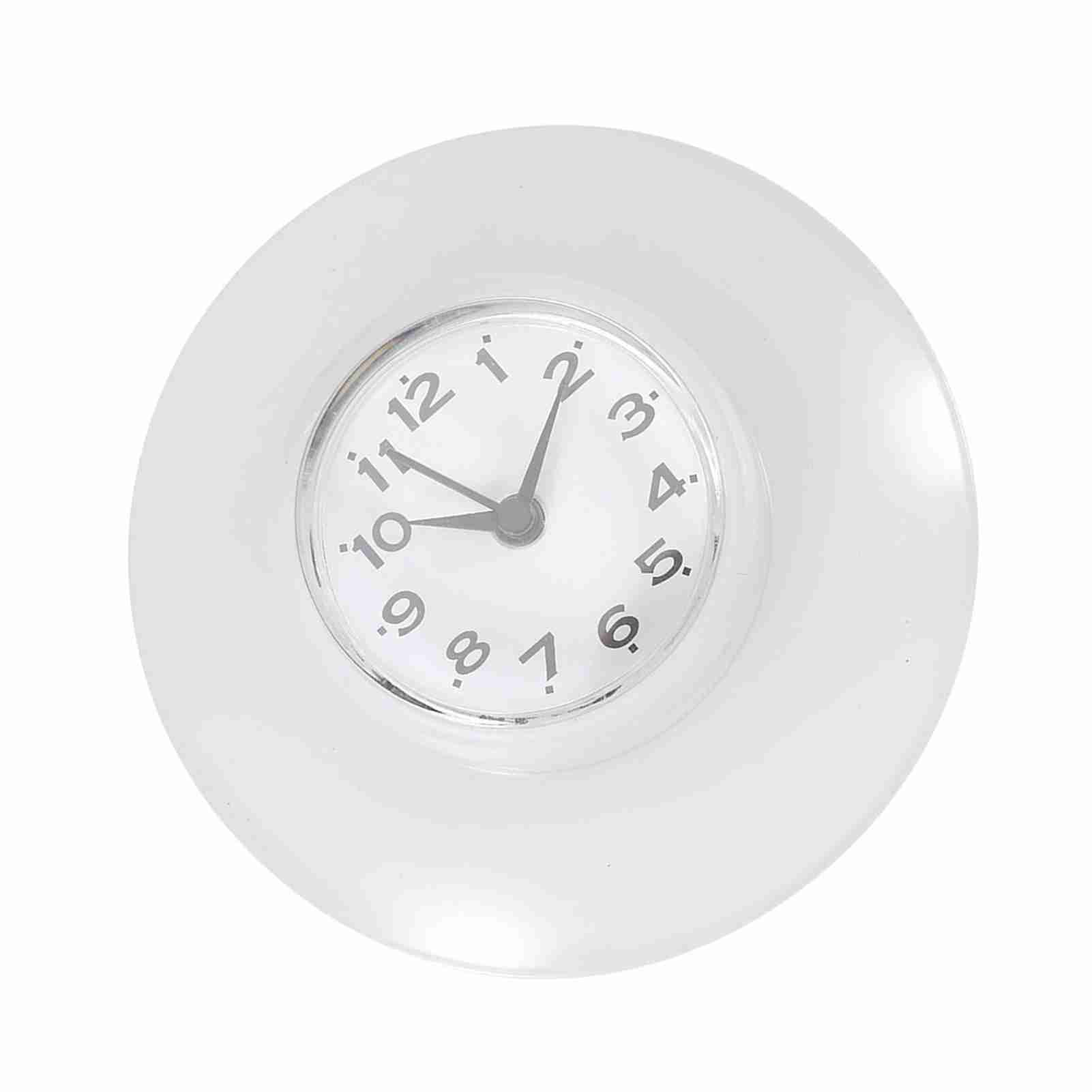 

Ванная Кухня Зеркало Присоска Настенные Часы Душ Водонепроницаемые Кварцевые Часы Украшения Белый белый