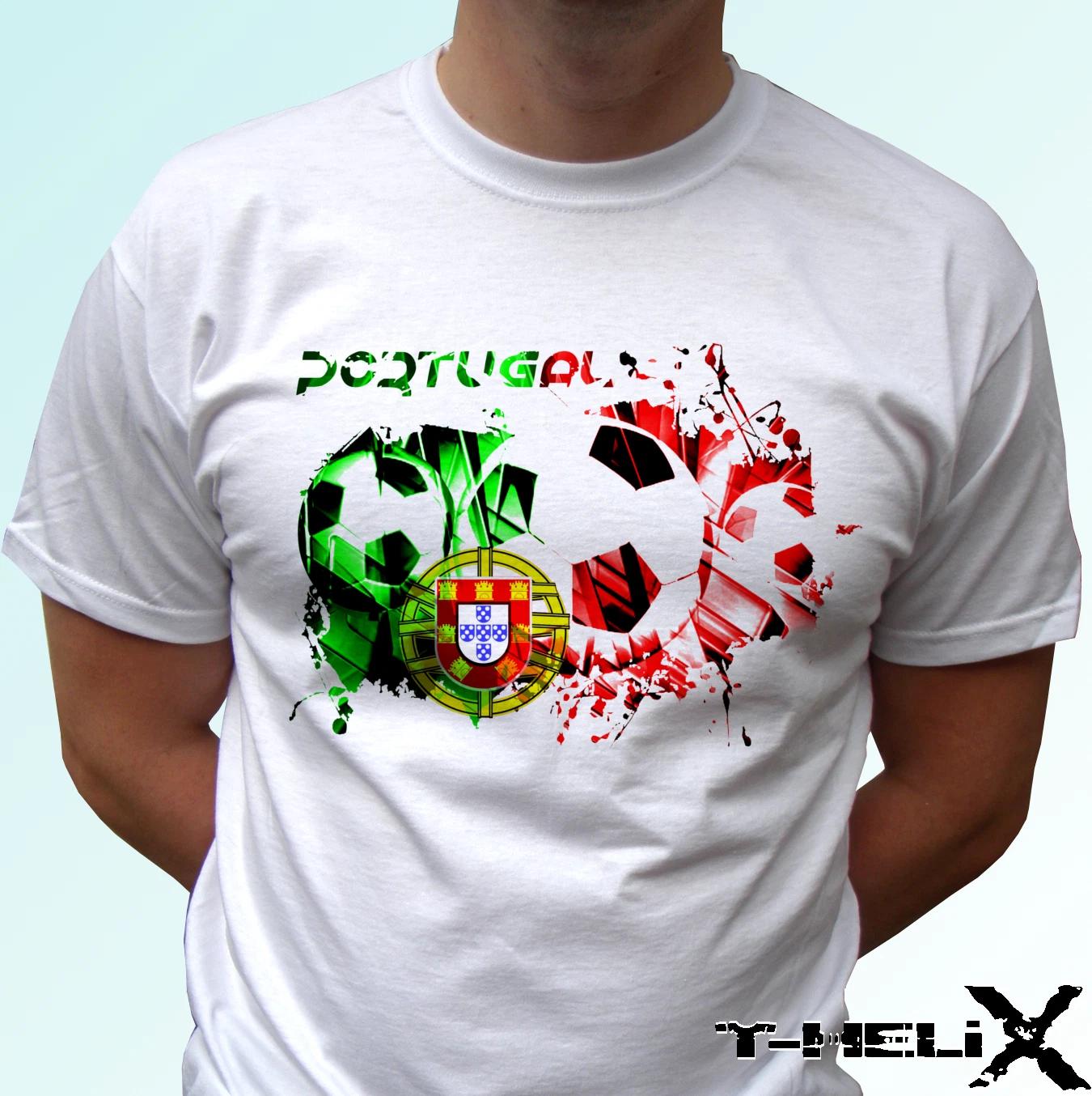 

Portugal football - white kids boys T-Shirt flag top tee - s s kids & baby sizes 140