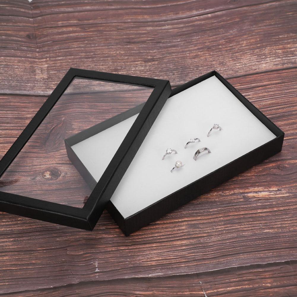36 Slot Beflockung Schmuck Halter Lagerung Box Ring Ohrringe Anhänger Display Fall Veranstalter