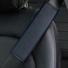 Leather Safety Belt Cover Seat Belt Padding Pad Shoulder Cushion Strap Safety Belt Shoulder Cover