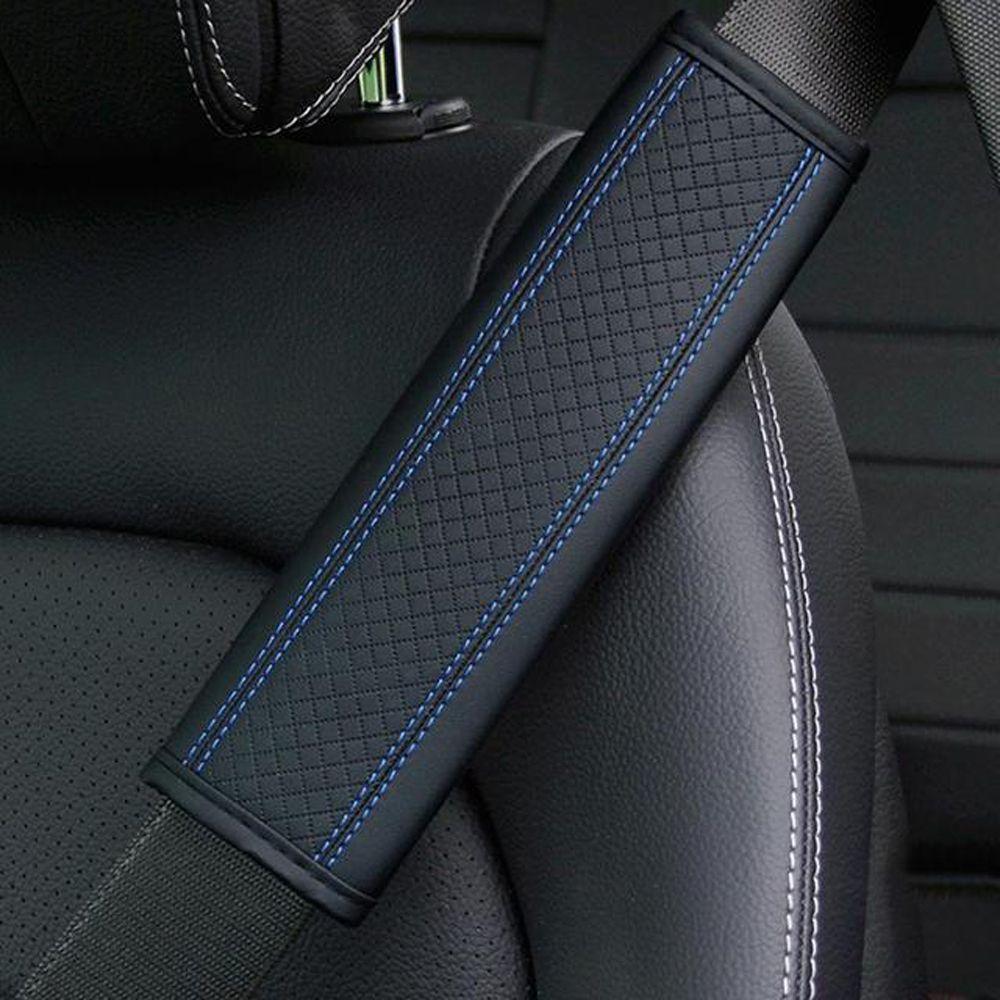 Leather Safety Belt Cover Seat Belt Padding Pad Shoulder Cushion Strap Safety Belt Shoulder Cover
