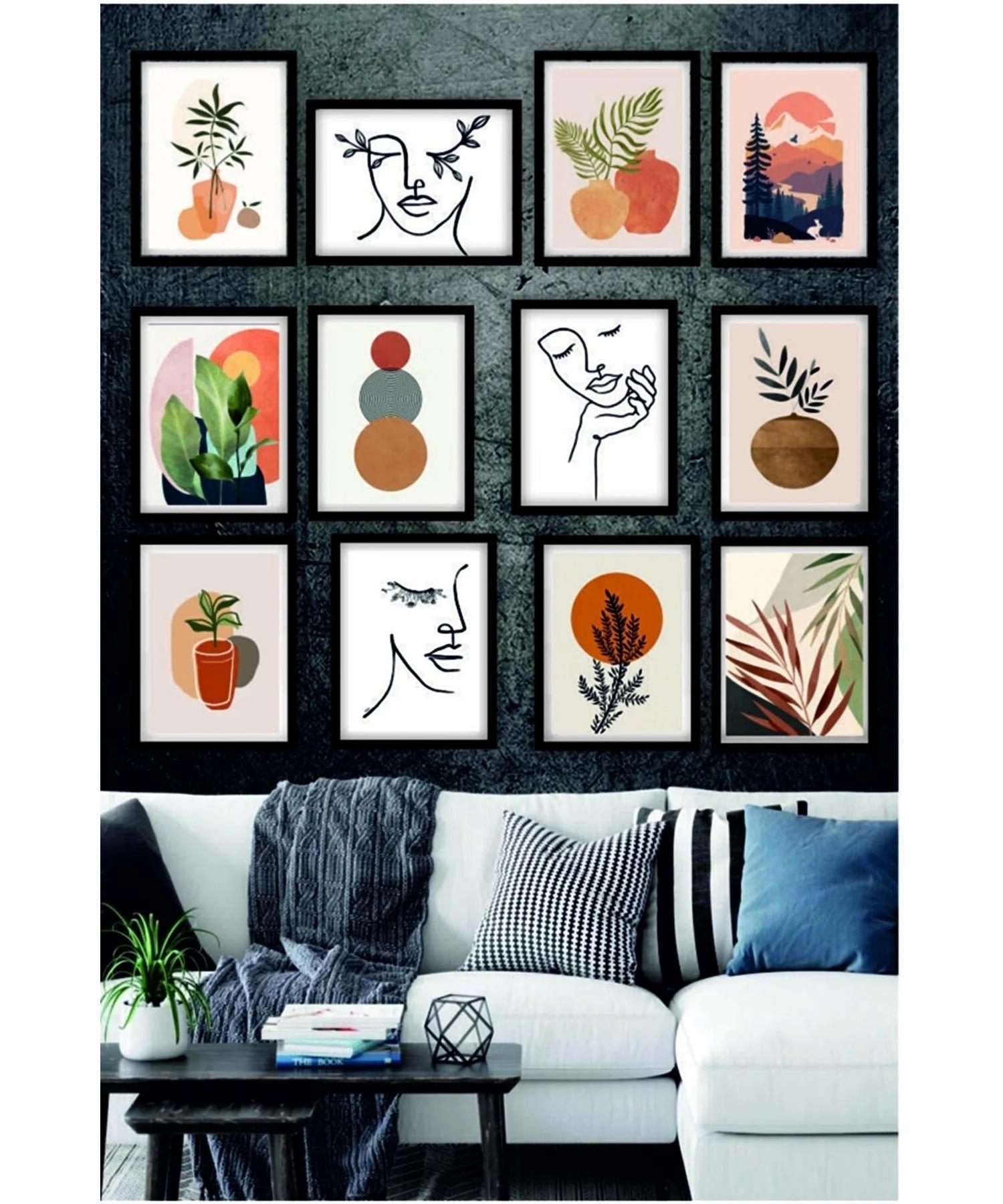 

Gift Home Decoration Living Room, Living Room, Office, Bedroom Mdf Painting 12 Pieces