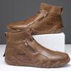 Spring Autumn New Men's High Top Sneakers Trendy Comfortable Outdoor Casual Shoes Lightweight Sliding Walking Sneakers for Man