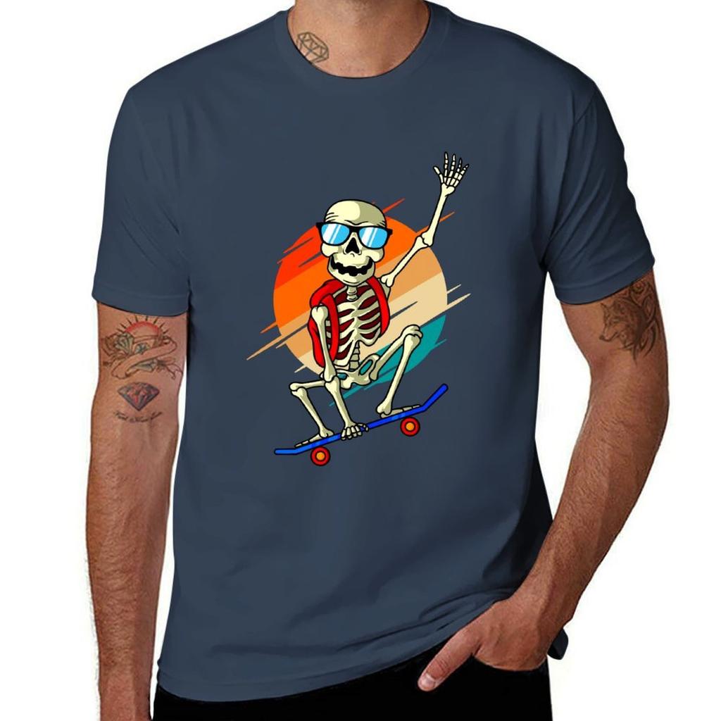 Skateboard Skeleton Skating Skater TShirt Trend Art Print TShirt