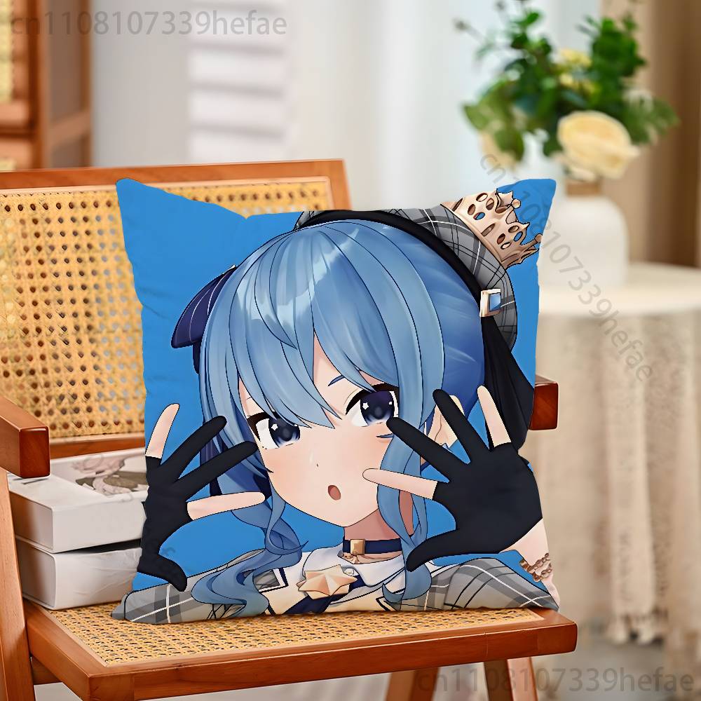 

Hoshimachi Suisei Print Polyester Pillow Case for Valentine gift Home Sofa Cushion Cover Decoration Custom 30x30cm