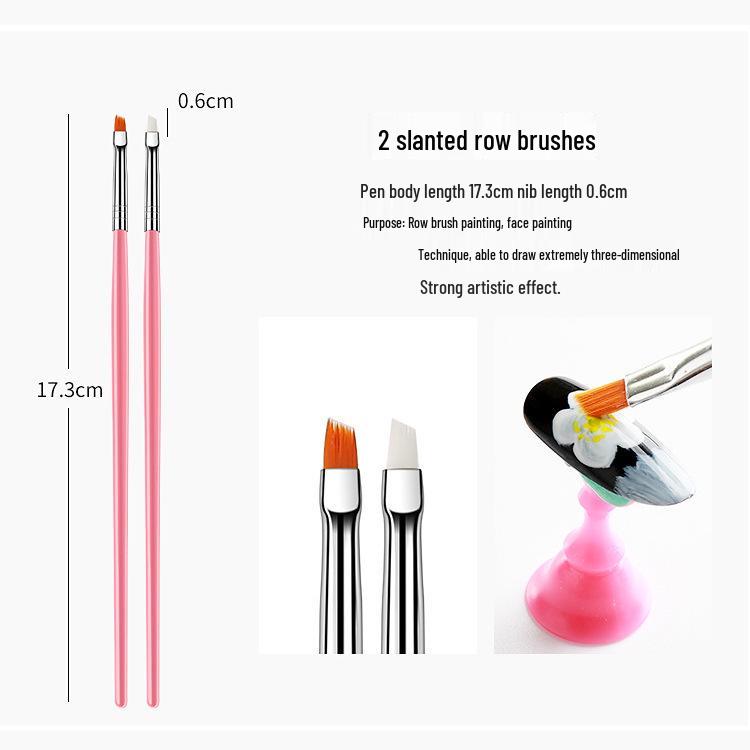 15-Piece Nail Art Brush Set: Painting, Phototherapy, and Carving Pens for Home Use