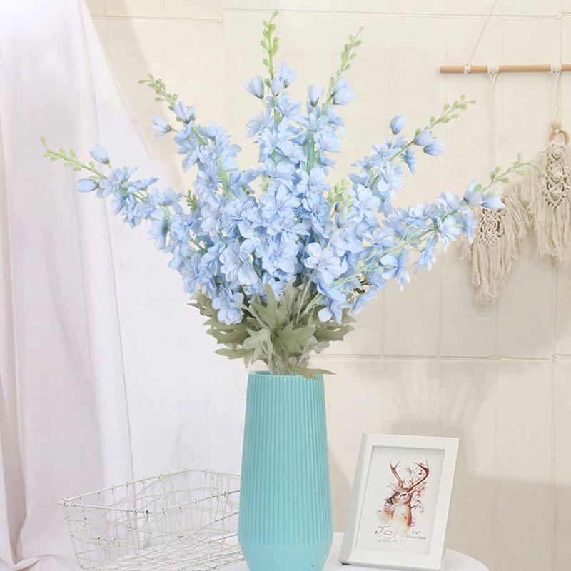 33.5in Artificial Flowers Bouquet for Home Room Decor Fake Flower Garden Party Wedding Marriage Decoration Outdoor Vase Ornament