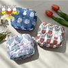 Kawaii Miffy Makeup Bag Japanese Style Flower Rabbit Cartoon Print Square Pocket Purse Girls Women Portable Cosmetic Case