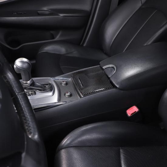 Carbon Fiber Water Cup Holder Panel Cover Trim For Infiniti G37 2007-13