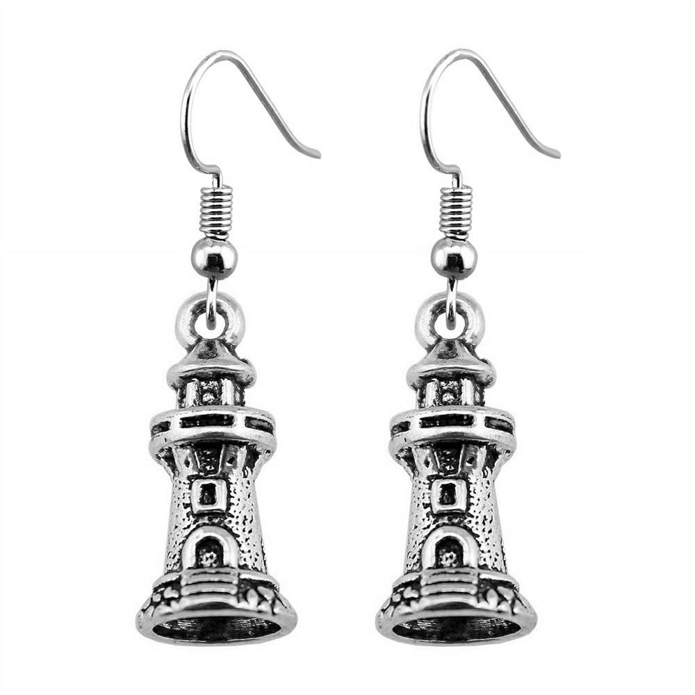 Compass Dangle Earrings Adventure Travel Nautical Navigation Drop Jewelry