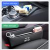 Leather Car Seat Gap Organizer Box Leak-proof Storage Bag For Mini Cooper JCW Works F54 F55 F56 F57 F60 R50 R52 R53 R55 R56 R57 svkjb33