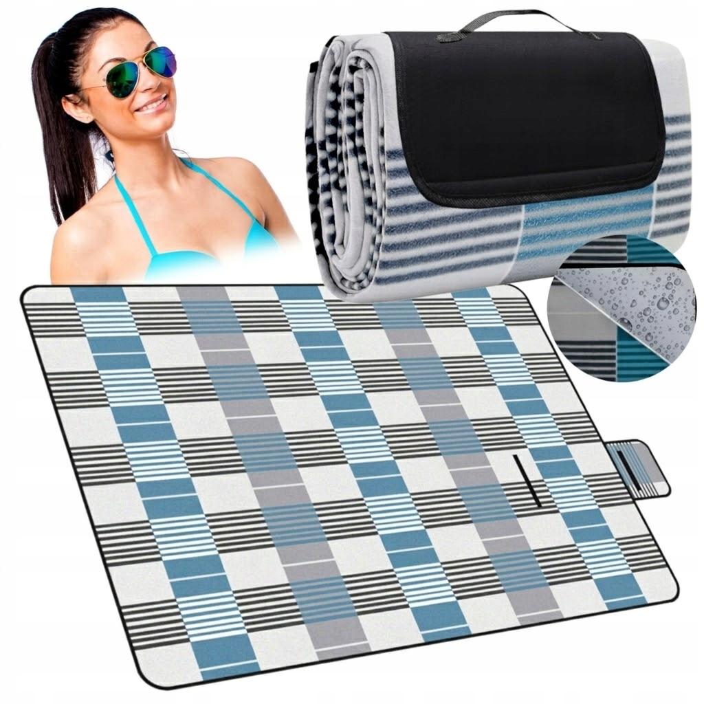 [PACZB] Large Beach Picnic Blanket with Aluminum Insulation 200x200cm D736
