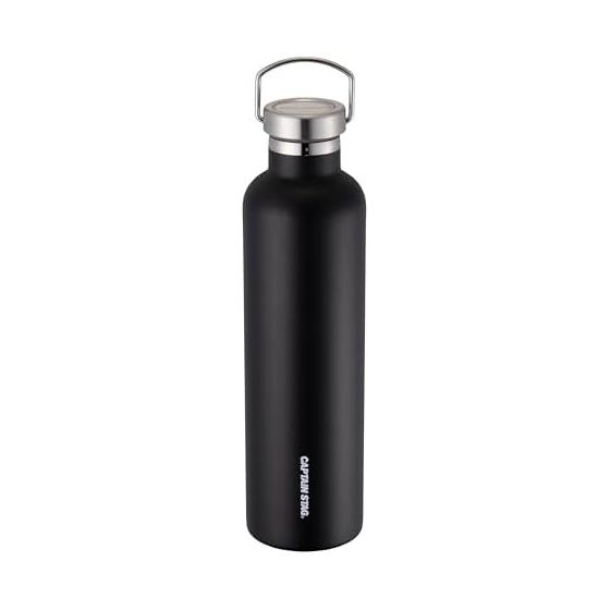 CAPTAIN STAG Sports Bottle, Water Bottle, Direct Drinking, Double Stainless Steel, Vacuum Insulation, Cold Insulation, Heat Insulation NEW HD Bottle,
