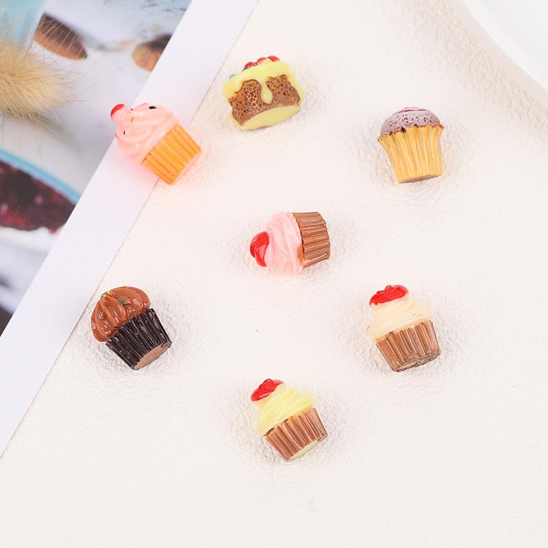 3D Paper Cupcake DIY Simulation Food Toy: Decorative Accessories for Phone Cases, Pendants, Hair Clips, and Resin Ornaments