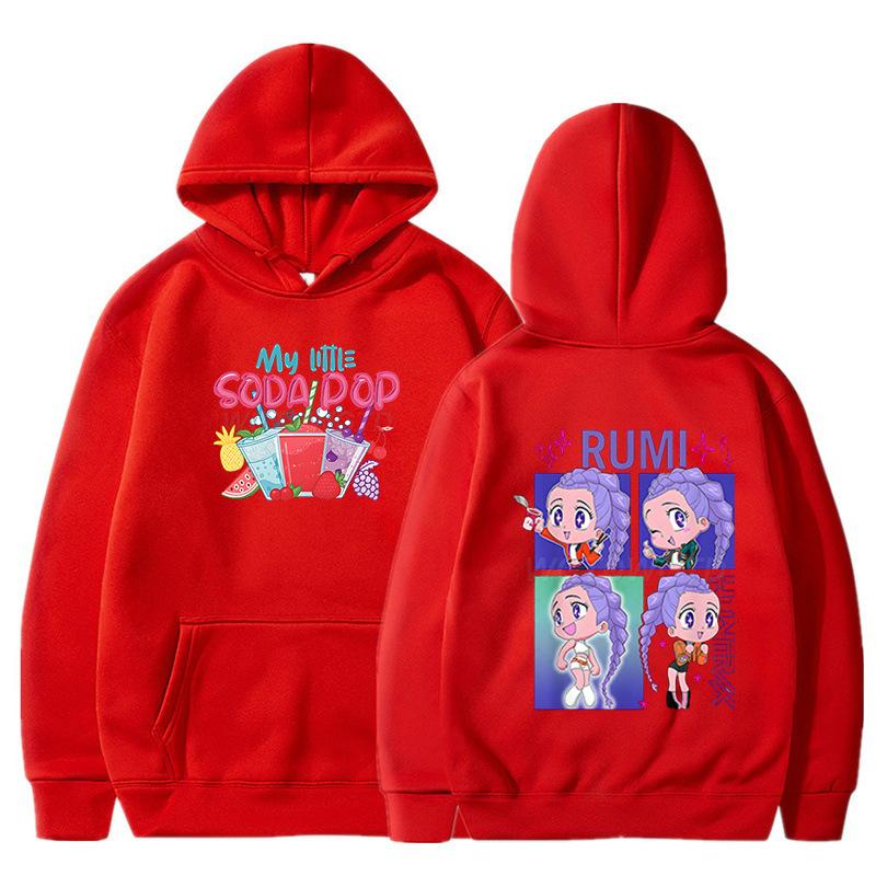 Anime K-Pop Demon Hunters Hoodie Men Women Harajuku Pullover Tops UNISEX Sportswear Fashion Hooded Sweatshirt Trends Tops