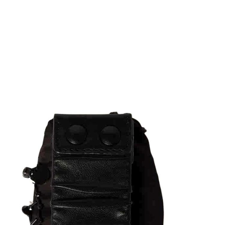 MIU MIU Metal Letter Logo Zipper Satin Mini Clutch Women Clutch Black 5IB504_2DOE_F0002