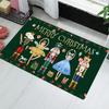 VIKAMA Christmas Nutcracker Welcome Entrance Floor Mat Holiday Home Decoration Kitchen Bedroom Anti-slip Carpet Happy New Year