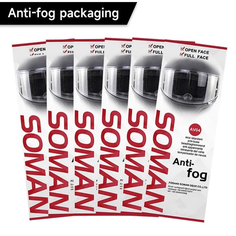 Universal Motorcycles Helmet Shield Anti Fog Film,Clear Visor Lens Insert Fog Resistant Waterproof Stickers Shield