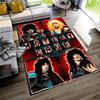 Heavy Metal Musik Ikonen Teppich Design für Spielzimmer Küche Arbeitszimmer Eingangsbereich Rutschfester Teppich Büro Heimdekoration Perfektes Geschenk für Freunde & Familie