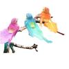 6pcs Colorful Artificial Foam Birds DIY Craft with Clip Simulation Birds Photo Props Foam Material Fake Bird Home Ornament