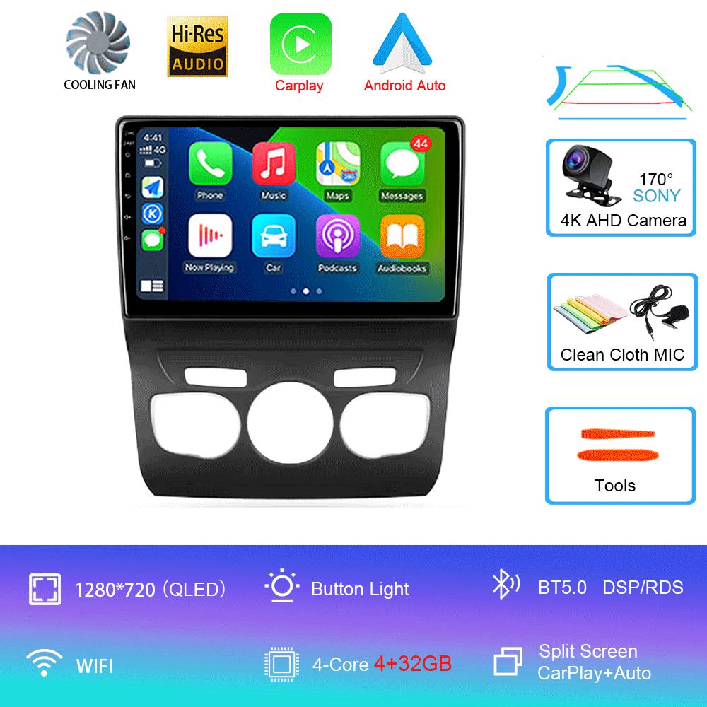 

Автомобильный радиоприемник Android 14 Carplay DSP WIF+4G GPS мультимедийный видеоплеер для Citroen C4 C4L DS4 2013 - 2017 стерео 360 камера