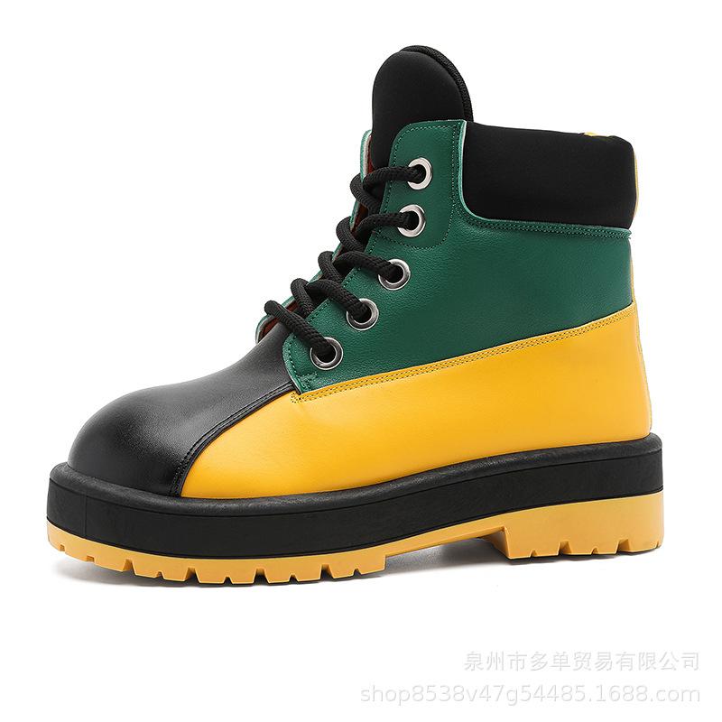 

Martin boots high-top American trendy boots white thick-soled high-end short boots original niche bucket boots 45