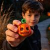 Pumpkin Fidget Spinner Rotating Halloween Toy, Stress Relief Ghost Face Plastic Gadgets Spinner, 3D Printed Toy for Keychain Pendant Party Favors