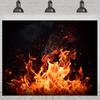 1 pezzo, camino con sfondo di fiamme arrabbiate, sfondo fotografico nero fiamme, tema combattente