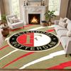 Feyenoord Rotterdam Teppich Fußmatte für Wohnzimmer oder Schlafzimmer Schutzmatte unter dem Stuhl Bürodekoration Weihnachtsgeschenk Geburtstagsgeschenk