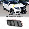 Upper Front Hood Bonnet Grille Grill Vent Cover Trim 1668800105 1668800205 For 2012-2015 Chass W166 Mercedes Benz ML GL Class