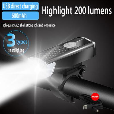 Światło Rowerowe Rowerowe USB LED Akumulatorowe Zestaw Rower Górski Przód Tył Lampa Reflektor Latarka Bezpieczeństwo Jazdy Ostrzegawcze