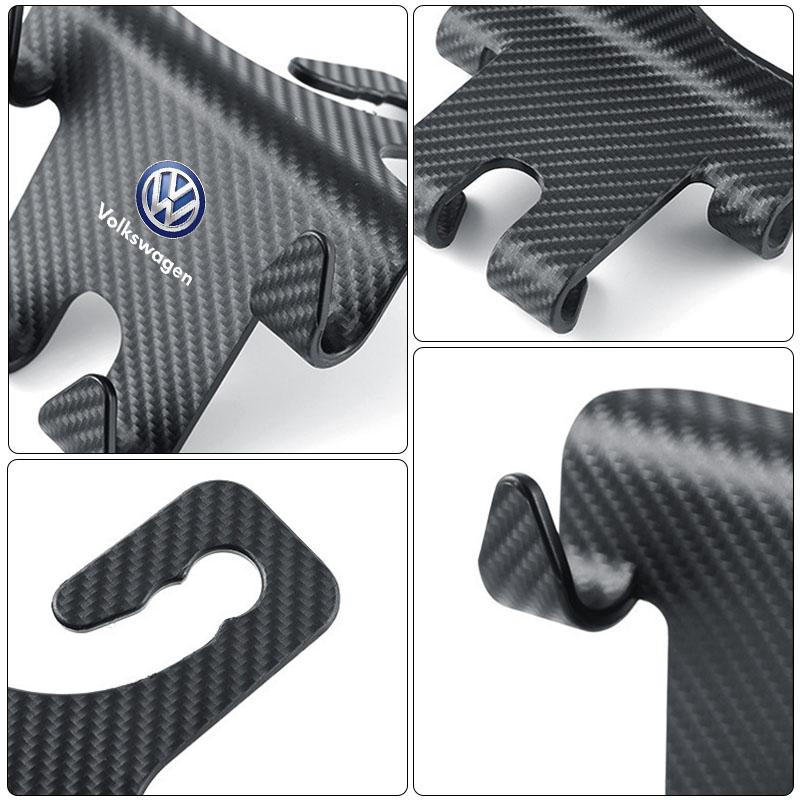 Multi-Purpose Car Seat Headrest Hook Mobile Phone Holder Emblem For VW B5 B6 B7 T4 T5 Golf 4 5 6 7 Polo Passat Tiguan Jetta Gol
