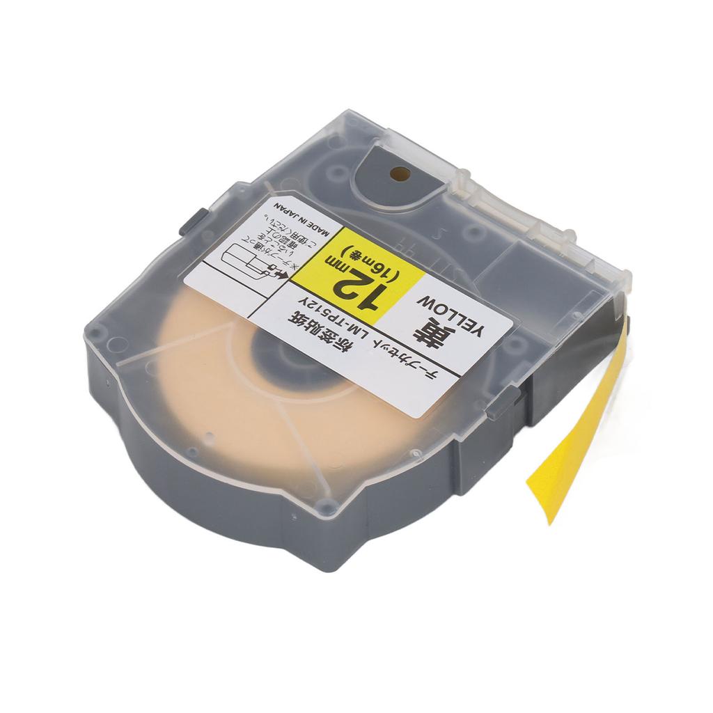 Label Tape 12mm 16m PET Material Abrasion Resistant Label Maker Tape with for LM 550A