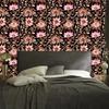Wallpaper Beautiful Flowers Rust and Orange for the Living Room and Bedroom 50x1000