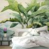 Nordic Retro Wallpaper Hand-Painted Tropical Plants Leave Wall Mural Living Room Bedroom Wallpaper Home Decor Fresco