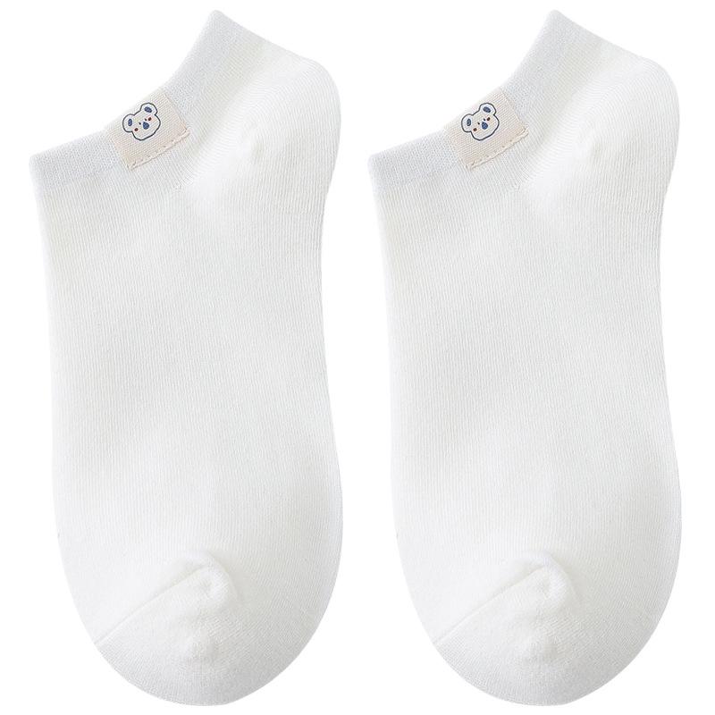 Socks Summer Socks Wind Cute Invisible Solid Color Socks Low-Top Student Pure Cotton Socks Socks Industry