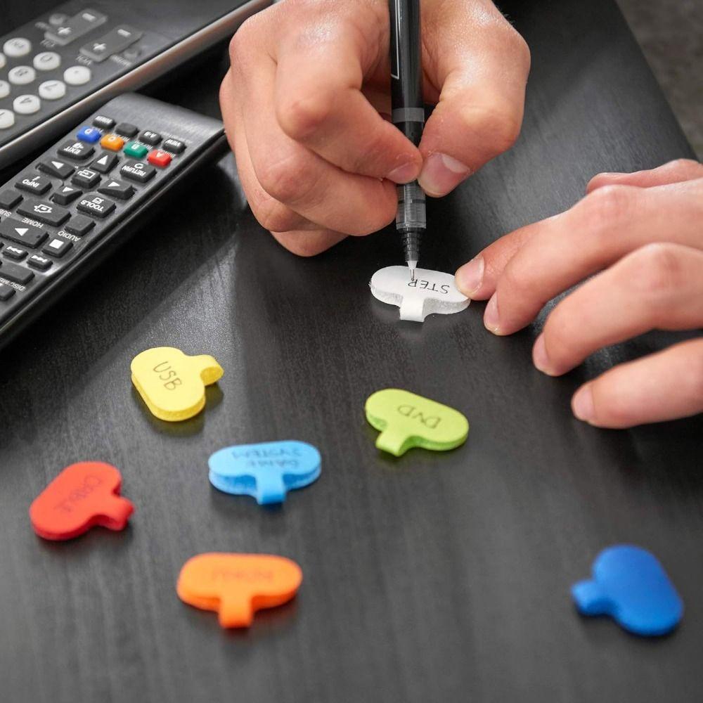 18pcs/set Easy Cord Management Multi-Color Cable Labels Wire Cable Labels for Wire