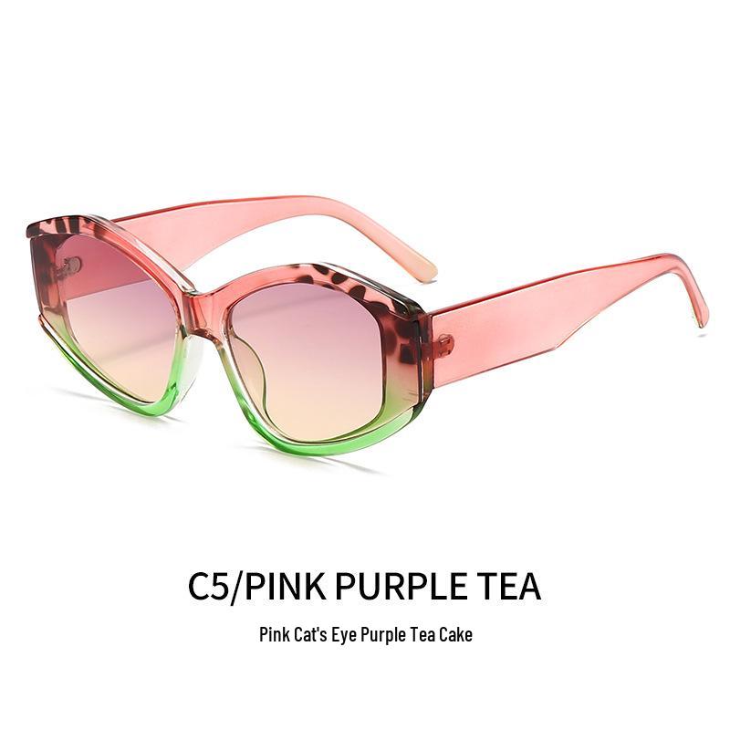 

Женские модные персонализированные многоугольные солнцезащитные очки: Модные очки для путешествий и защиты от солнца