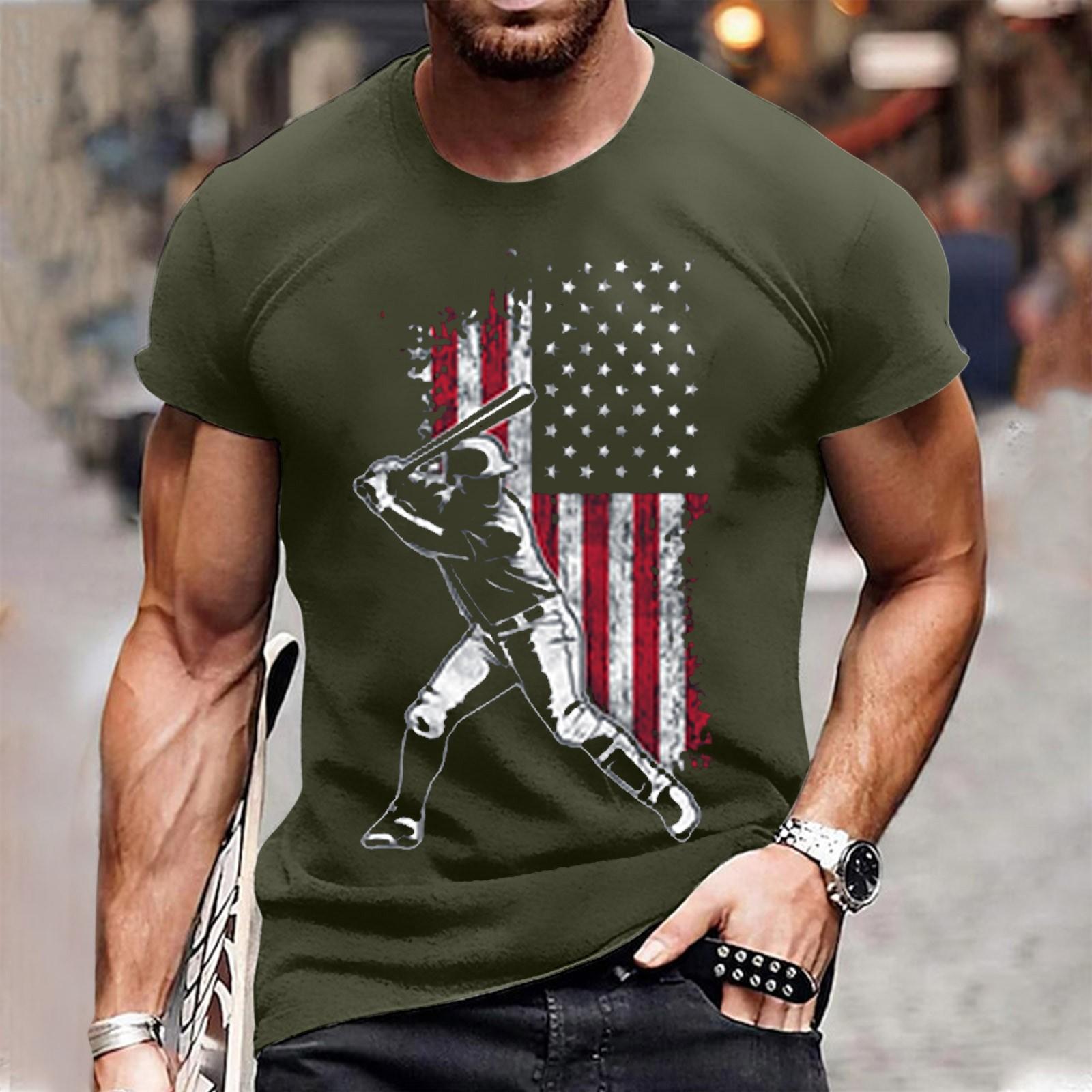 

Летний винтажный бейсбольный пуловер с круглым вырезом и короткими рукавами с буквенным принтом XL зелёный