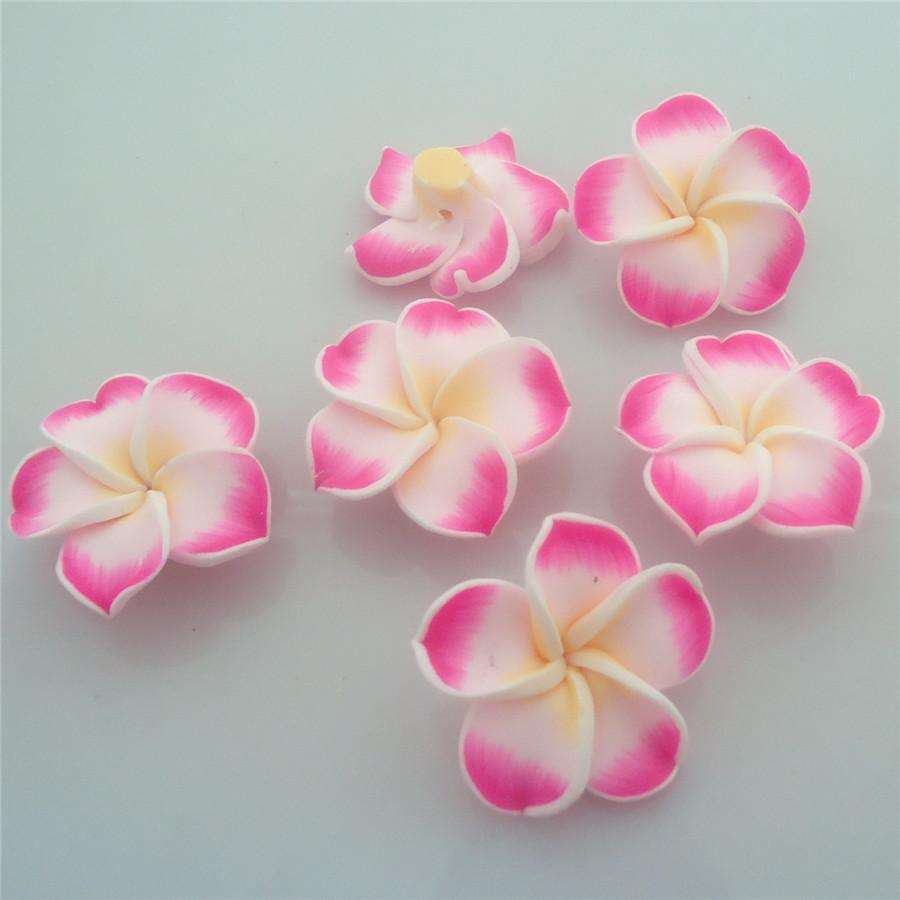 30mm Polymer Clay Floral Egg Accessories for DIY Jewelry & Hair
