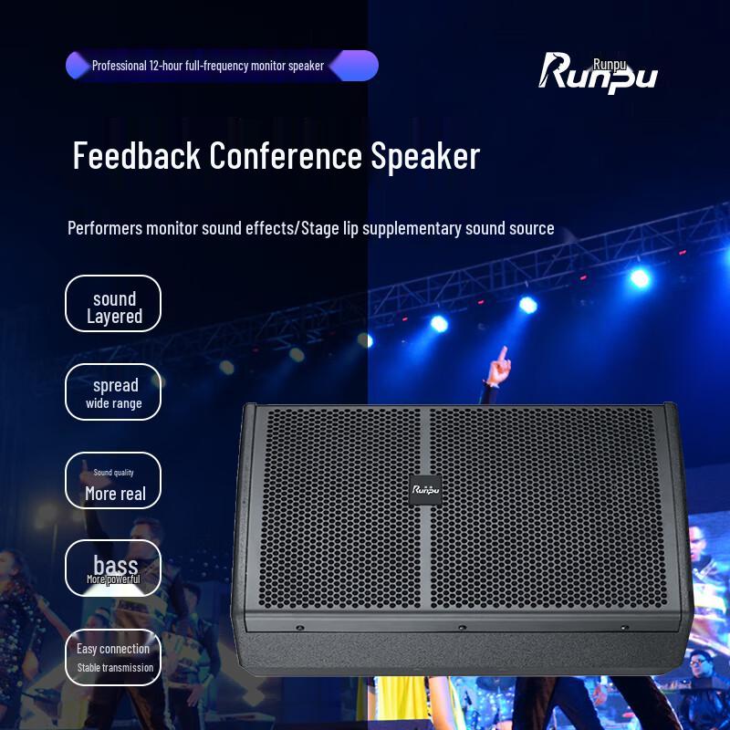 Runpu Professional 12-inch Passive Monitor Speaker (CN version)