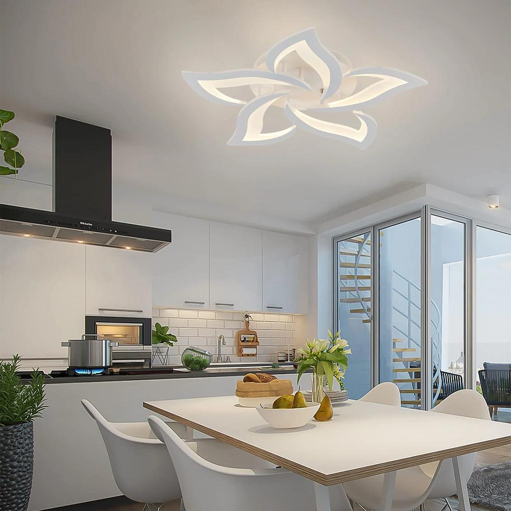 IRALAN Modern Ceiling Pendant Chandelier Decoration Home Lamps for Room Kitchen Home Three-color Dimming LED Ceiling
