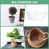 METERXITY 10er-Pack 11" Kunststoff-Pflanzuntersetzer für den Innen- und Außenbereich, Blumentopfschalen und Tropfschalen (klar)