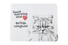 British Longhair - Mouse Pad with Print, Personalized Cat Pad, Unique Gadget for an Office Worker from the Art-Dog Brand