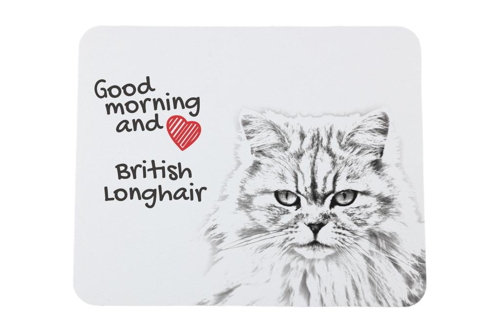 British Longhair - Mouse Pad with Print, Personalized Cat Pad, Unique Gadget for an Office Worker from the Art-Dog Brand