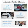 6.8inch 1080P Display Car Baby Camera Dual Channel with 2 IR Night Vision Camera and 150° Wide View Angle Automotive Baby Camera