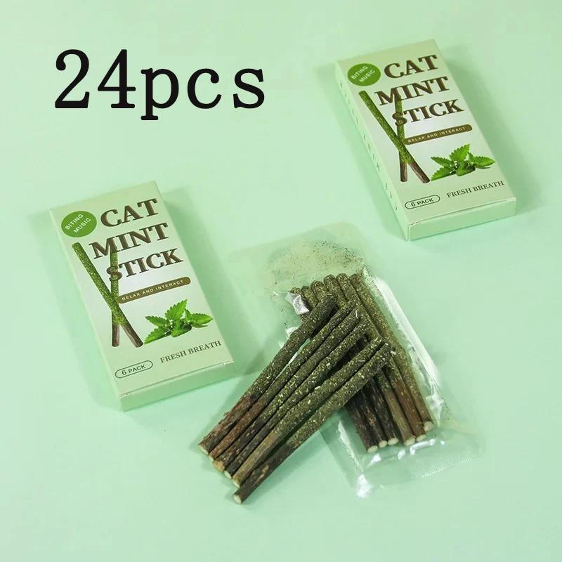 6 Stück Natürliche Matatabi Katzensticks Minze Gefangen Gebissen Aufgeregte Stöcke Silberwein Für Katzen Zahnpflege Behandeln Haustierbedarf Katzenzubehör